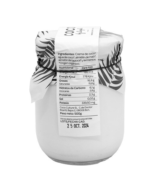Fermentado de coco con bífidus y lactobacillus Coco By Angela 500 g 3