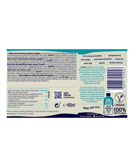 Té probiótico original bio-orgánico Captain Kombucha 2