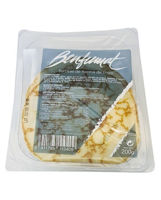 Imagen 0 de Blinis tortitas de harina de trigo Benfumat 4 uds
