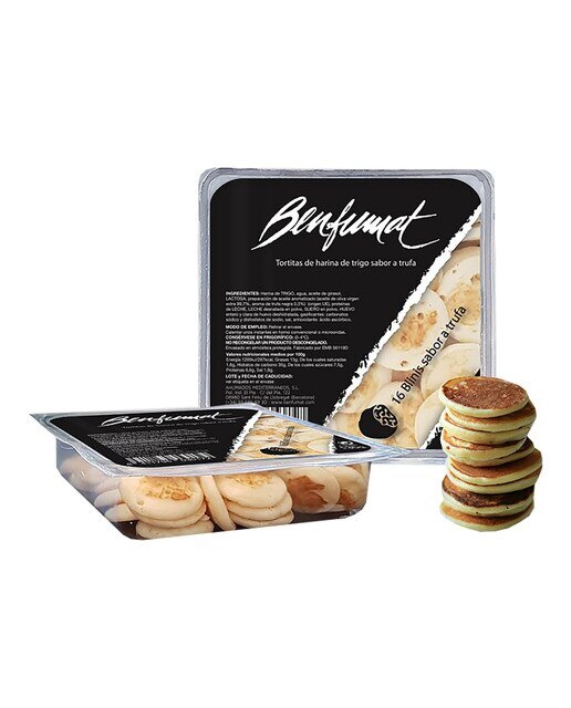 Imagen 0 de Mini blinis tortitas harina de trigo sabor a trufa Benfumat