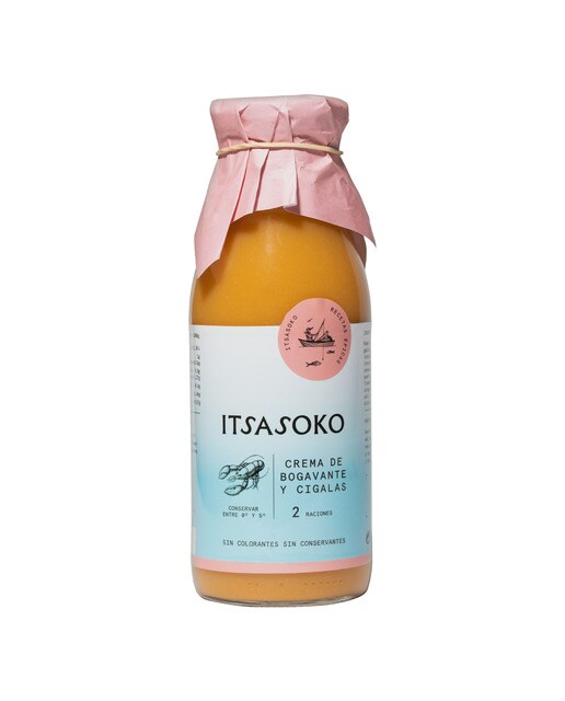 Imagen 0 de Crema de bogavantes y cigalas Itsasoko
