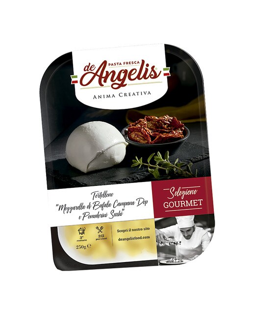 Imagen 0 de Tortellini con mozzarella de bufala y tomate seco De Angelis