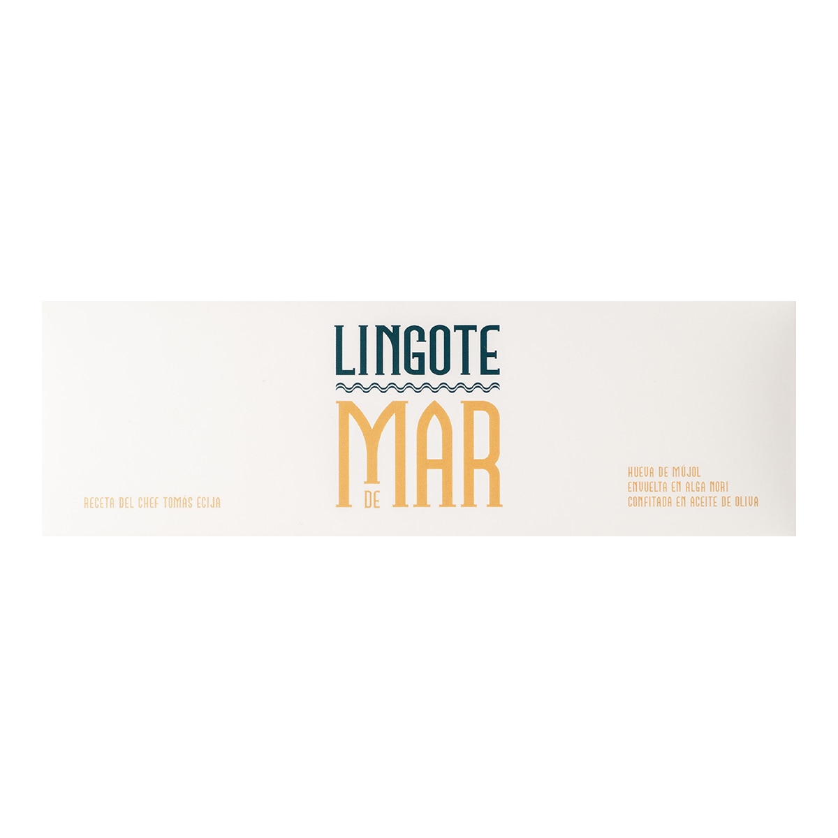 Hueva de mújol envueta en alga nori y confitada en aceite de oliva Lingote de Mar 2