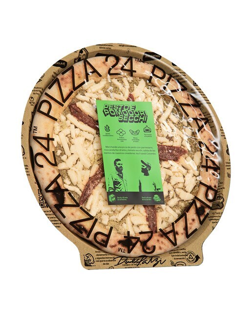 Pizza pesto e pomodori Secchi Pizza 24