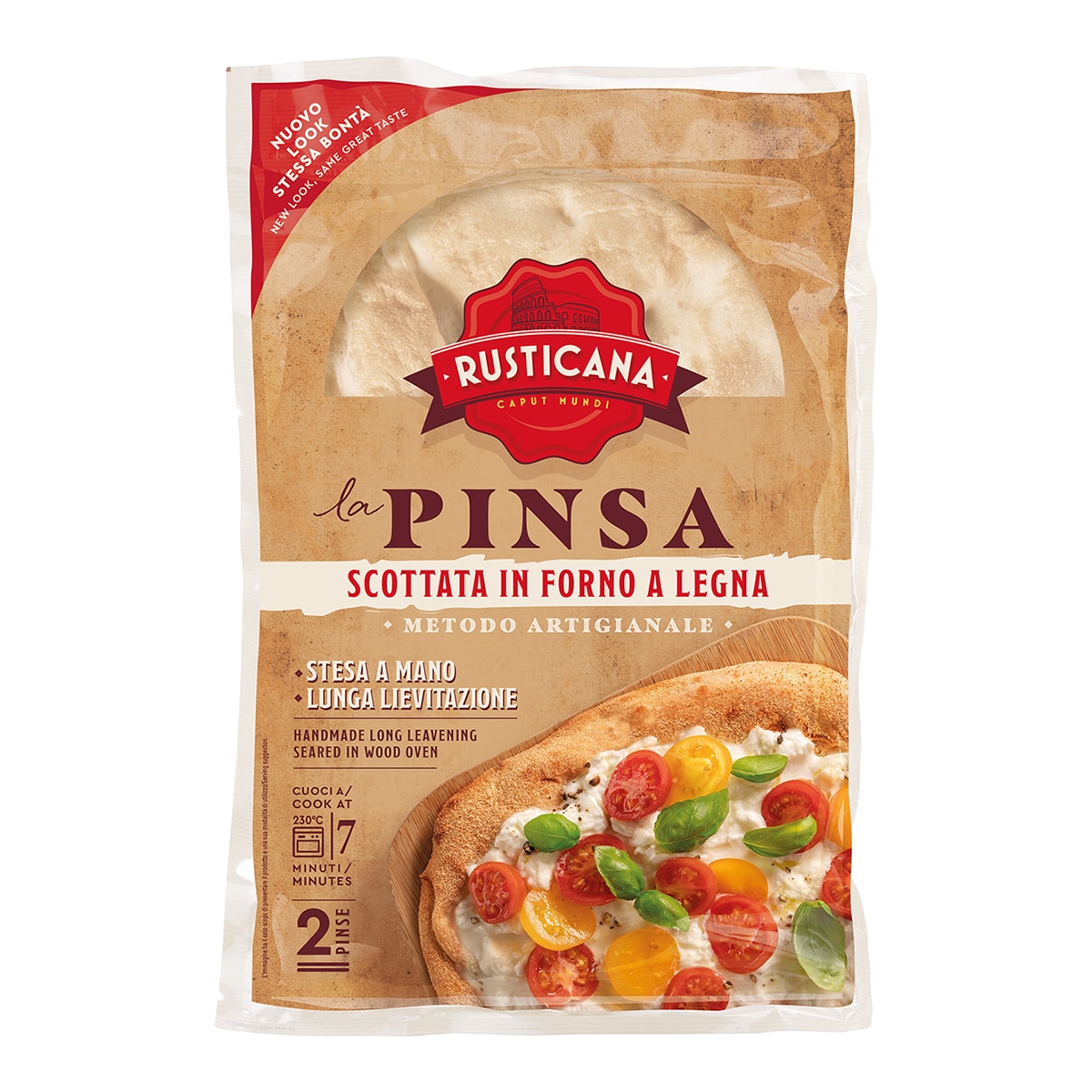Imagen 0 de Pinsa romana 2 bases para pizza Rusticana