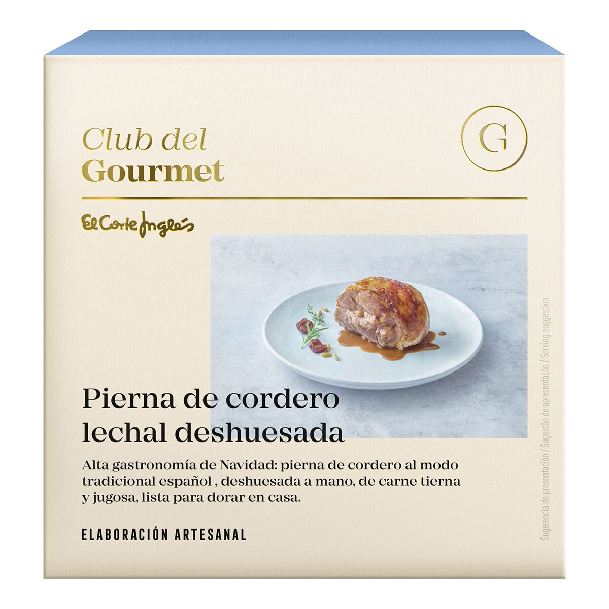 Pierna de cordero lechal deshuesada cocinada en su jugo Club del Gourmet 1