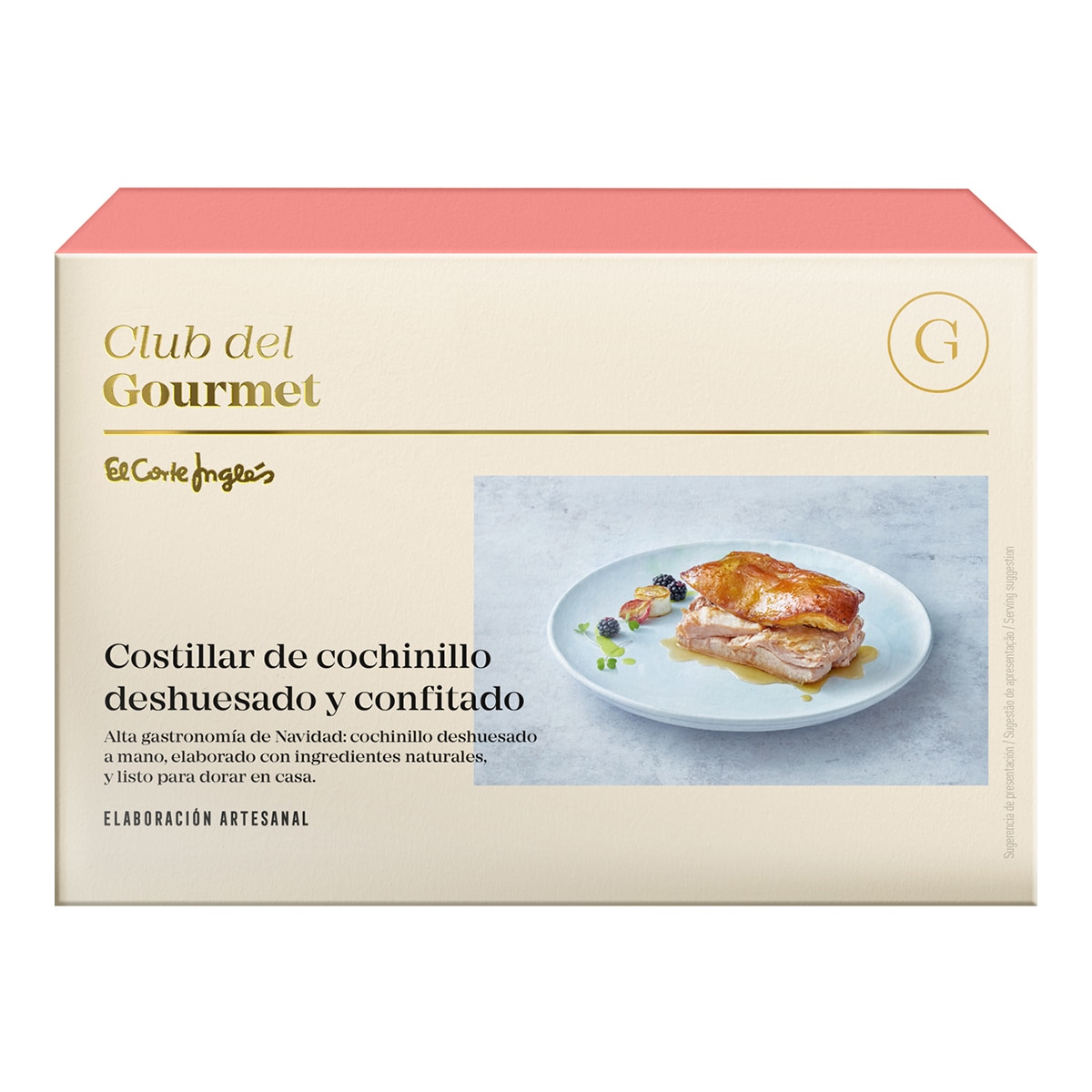 Costillar de cochinillo deshuesado confitado Club del Gourmet 1