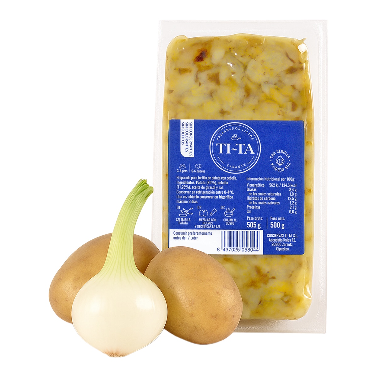 Imagen 0 de Preparado de patata para tortilla Conservas Ti-Ta