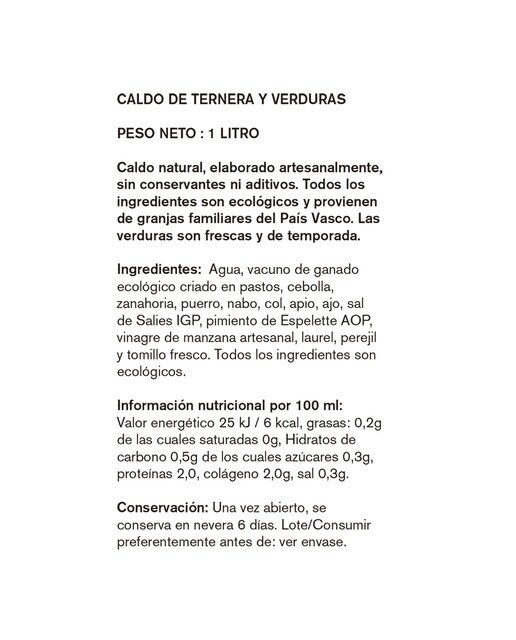Caldo de ternera y verduras Bio Dohatsu 2