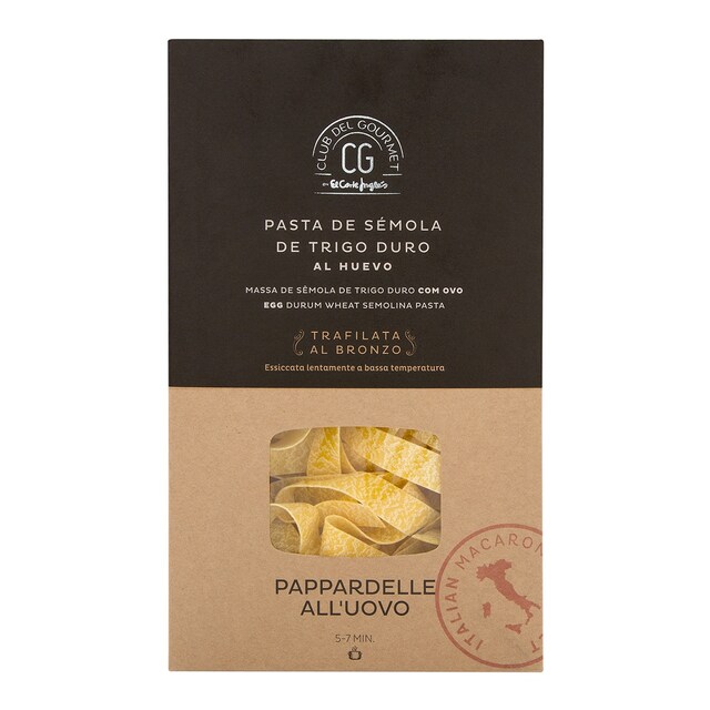 Pasta Pappardelle al huevo Club del Gourmet