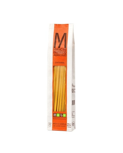 Pasta italiana Chitarra de sémola de grano duro Mancini