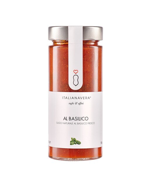 Imagen 0 de Salsa de tomate con albahaca fresca Italianavera