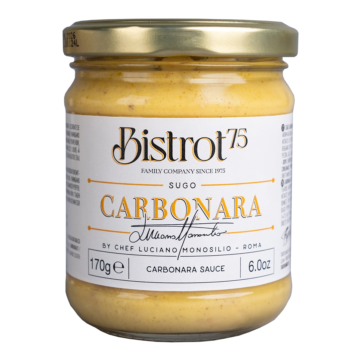Imagen 0 de Salsa carbonara del chef Luciano Monosilio Bristot75 Tartuflanghe