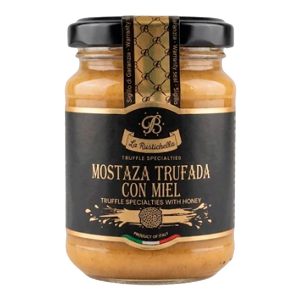 Imagen 0 de Mostaza de trufa negra con miel La Rustichella