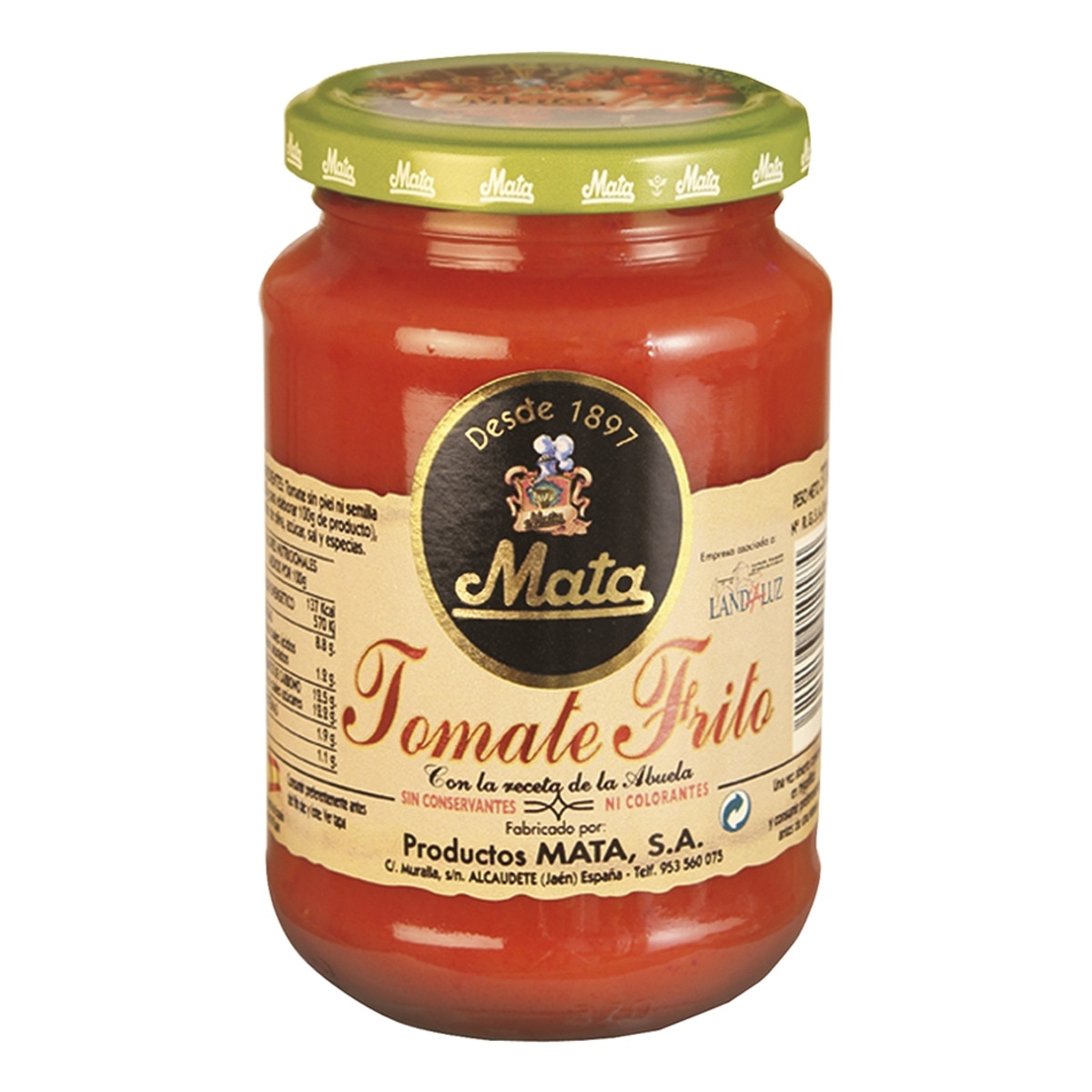 Imagen 0 de Tomate frito con aceite de oliva Mata