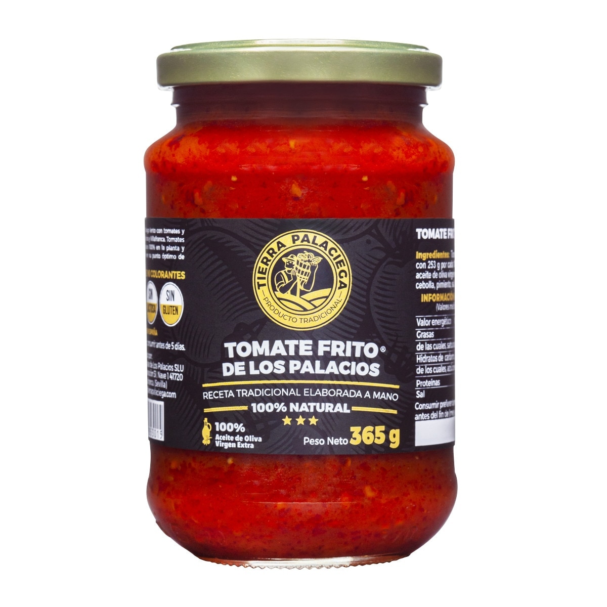 Imagen 0 de Tomate frito de Los Palacios con aceite de oliva virgen extra Tierra Palaciega