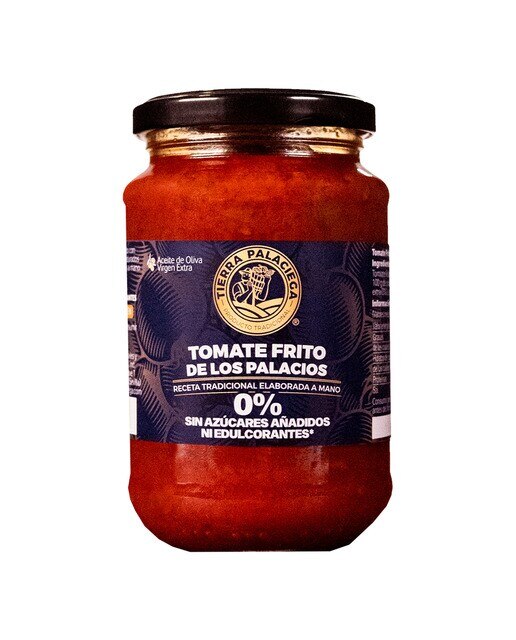 Imagen 0 de Tomate frito de Los Palacios con aceite de oliva virgen extra 0% sin azúcares añadidos Tierra Palaciega