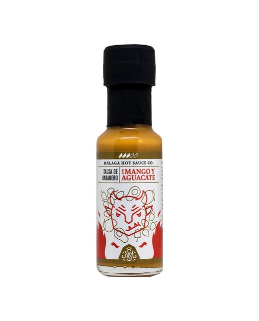 Imagen 0 de Salsa de Habanero con mango y aguacate Málaga Hot Sauce