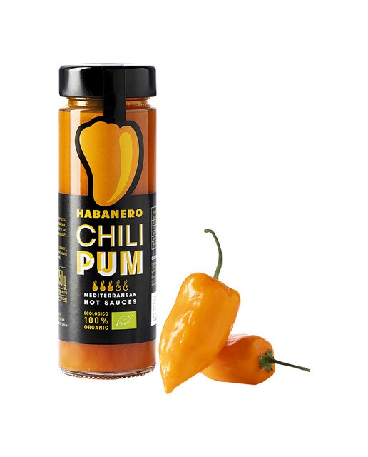 Salsa ecológica picante Habanero Chilipum 1