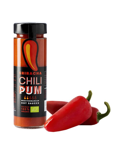 Salsa ecológica picante Sriracha Chilipum 1