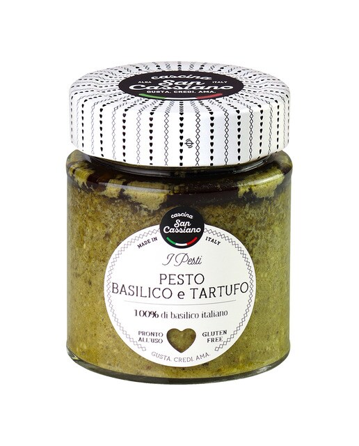 Salsa pesto de albahaca y trufa Cascina San Cassiano 1