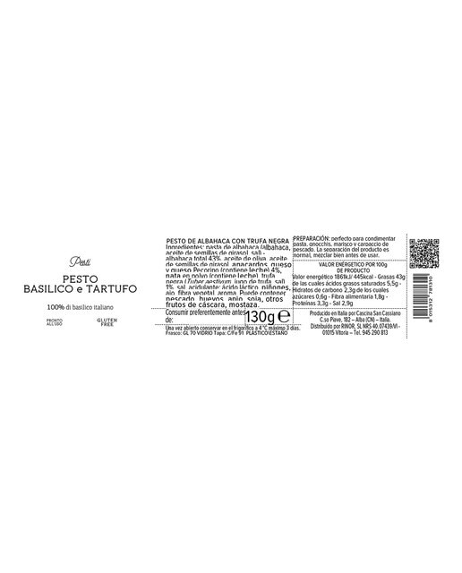 Salsa pesto de albahaca y trufa Cascina San Cassiano 2