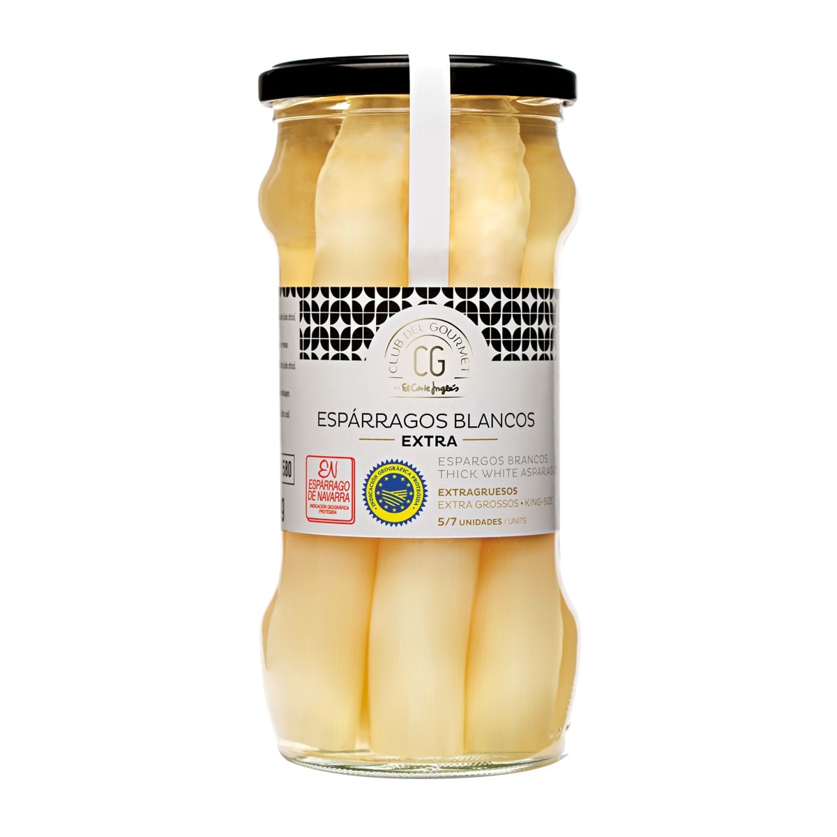 Imagen 0 de Espárragos  blancos extra gruesos 5/7 frutos Club del Gourmet