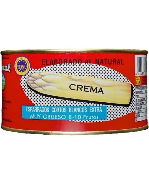 Imagen 0 de Espárragos crema cortos blancos muy gruesos 8/10 frutos