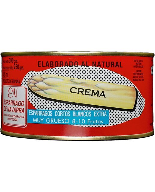 Imagen 3 de Espárragos crema cortos blancos muy gruesos 8/10 frutos