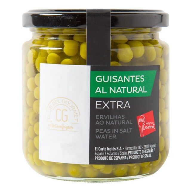 Guisantes al natural extrafinos Club del Gourmet