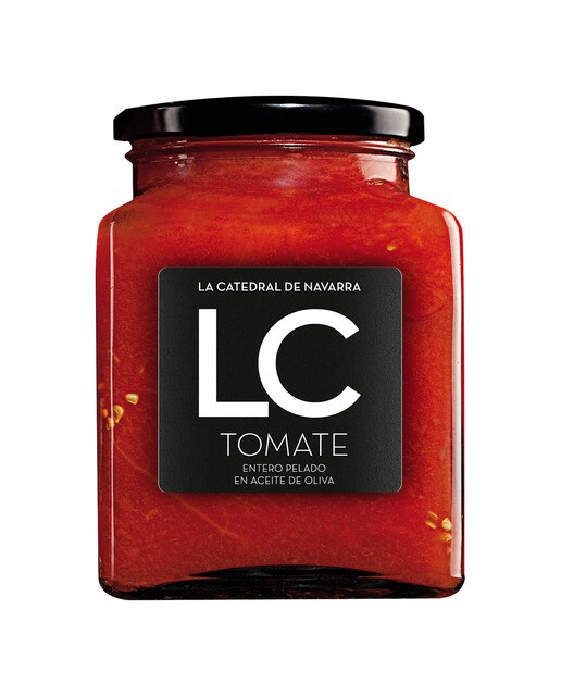 Imagen 0 de Tomate entero pelado en aceite de oliva La Catedral de Navarra