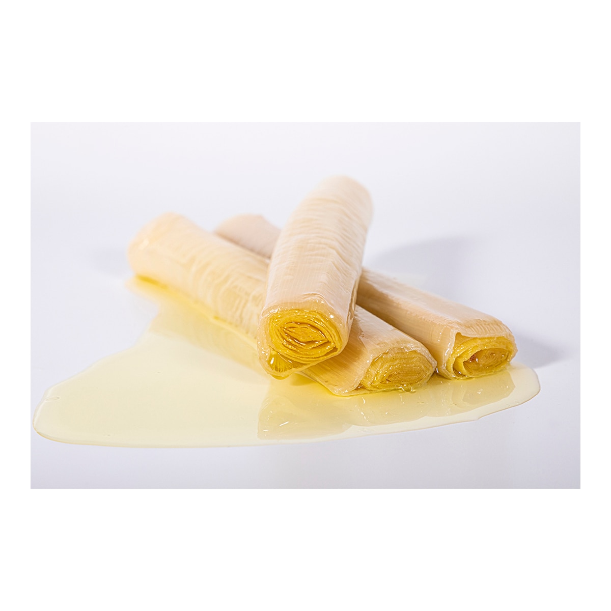 Puerros enteros confitados en aceite de oliva Rufino 2