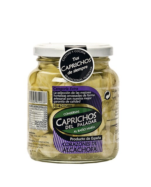 Caprichos del Paladar - Corazones de alcachofas 38-42 frutos Caprichos del Paladar.