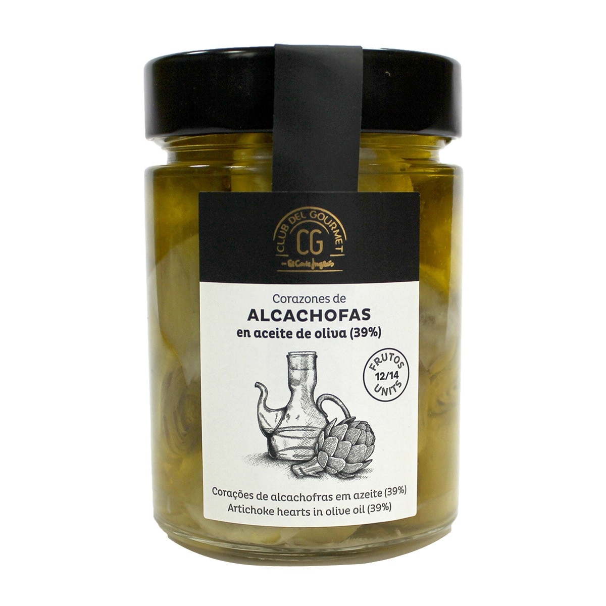 Imagen 0 de Corazones de alcachofas en aceite de oliva 12/14 piezas Club del Gourmet