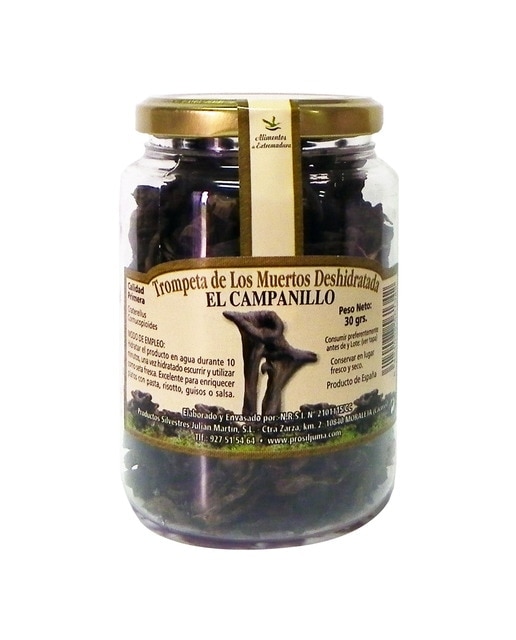 Imagen 0 de Setas trompeta de los muertos deshidratadas El Campanillo