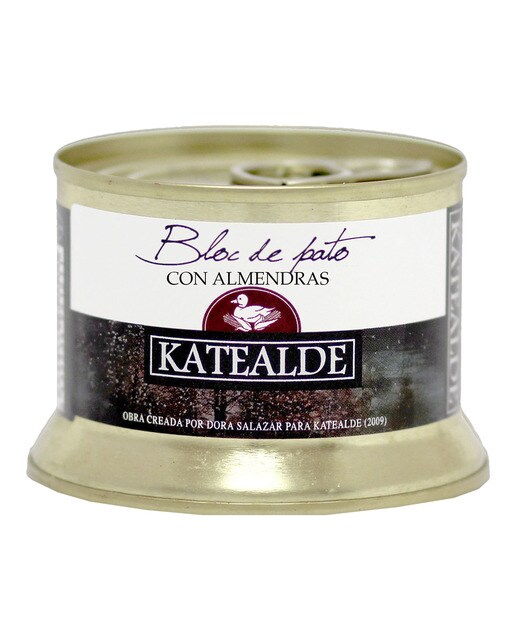 Imagen 0 de Block de foie gras de pato con almendras Katealde