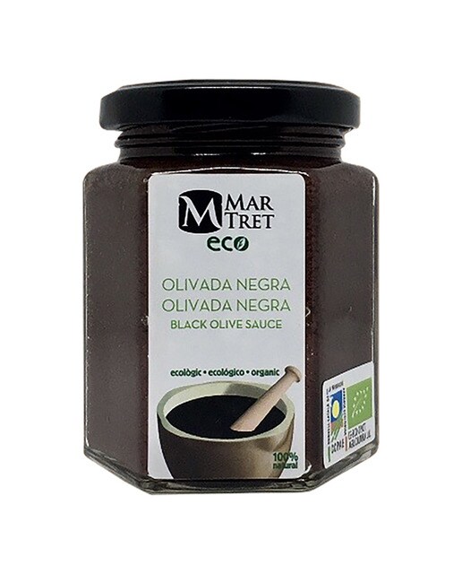 Imagen 1 de Paté de aceitunas negras Olivada ecológica Mar-Tret