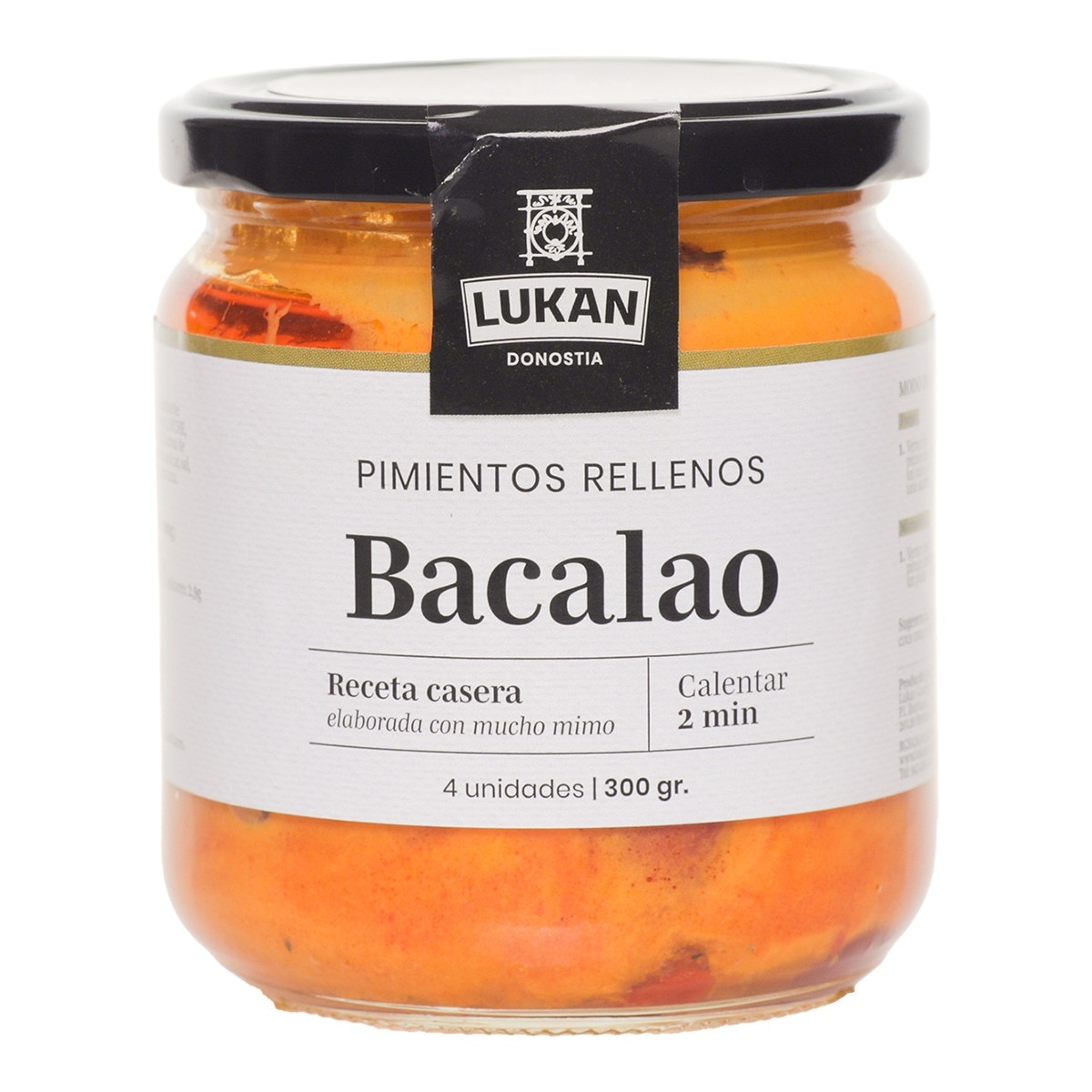 Imagen 0 de Pimientos rellenos de bacalao Lukan Gourmet