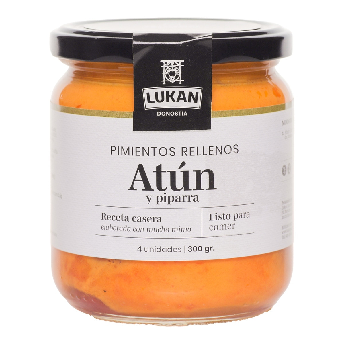 Imagen 0 de Pimientos rellenos de atún y piparra Lukan Gourmet