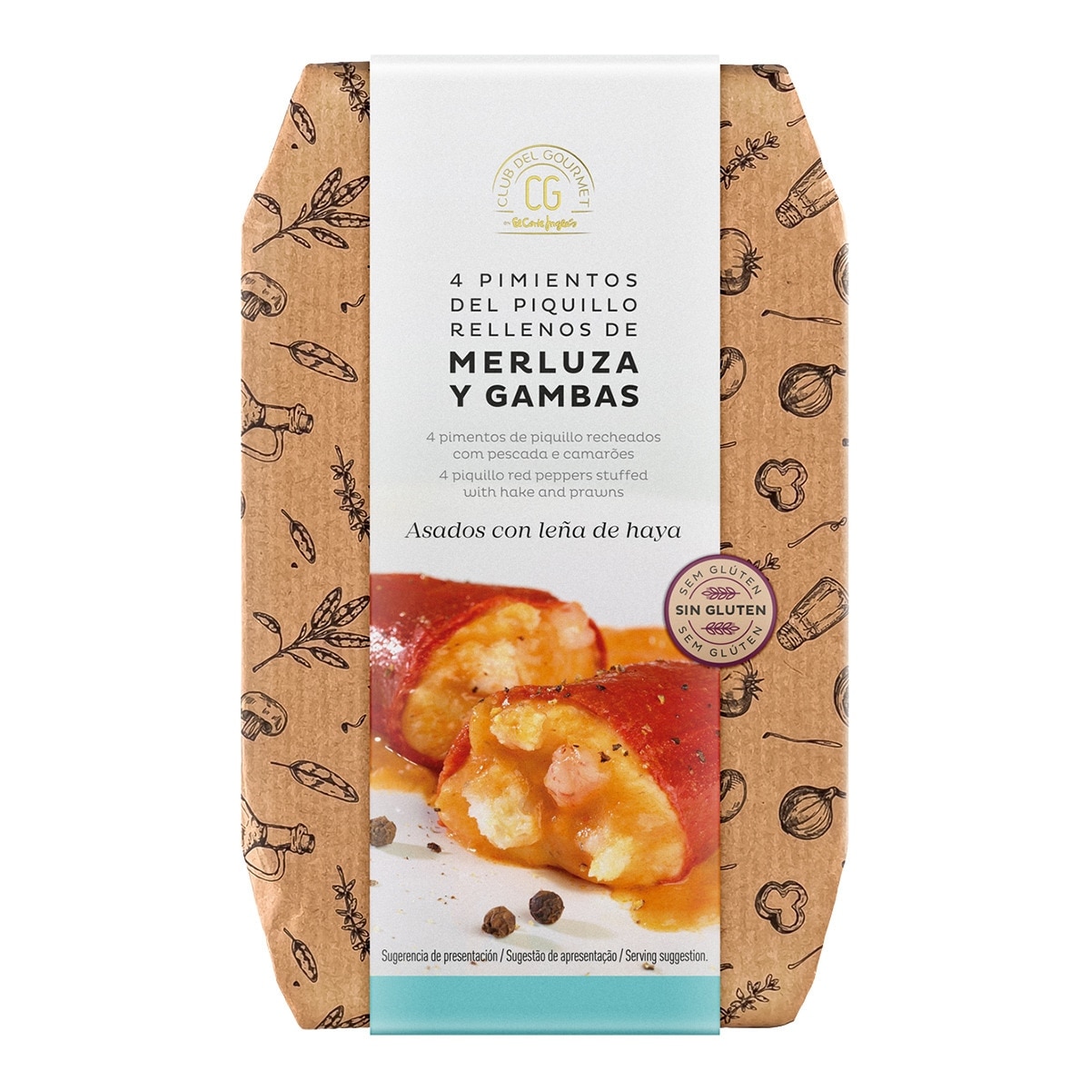 Imagen 0 de Pimientos del piquillo rellenos de merluza y gambas Club del Gourmet