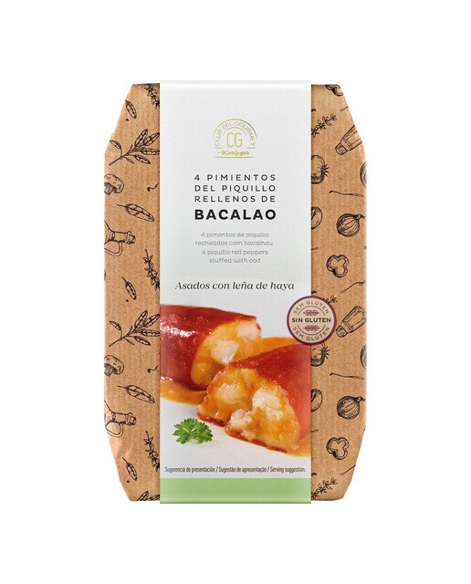 Pimientos del piquillo rellenos de bacalao Club del Gourmet