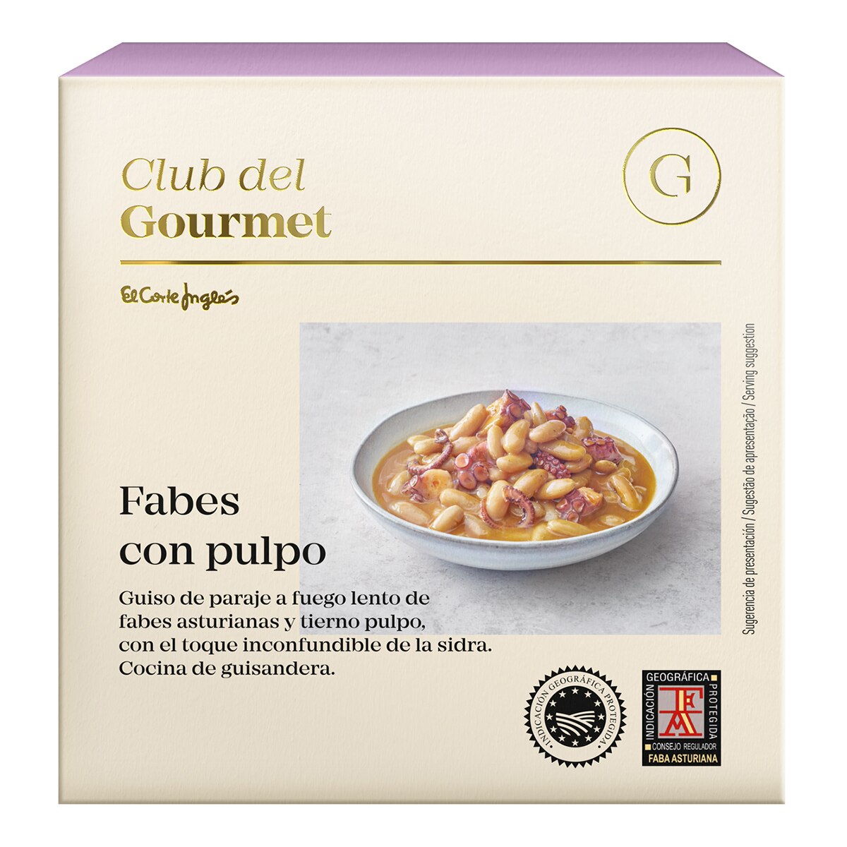 Fabes con pulpo Club del Gourmet IGP Faba Asturiana 1