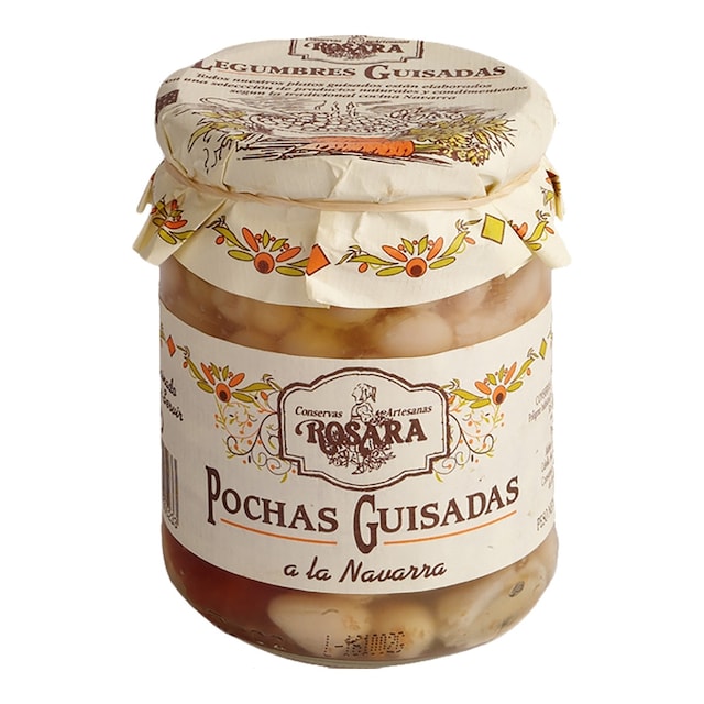 Pochas guisadas a la Navarra Rosara