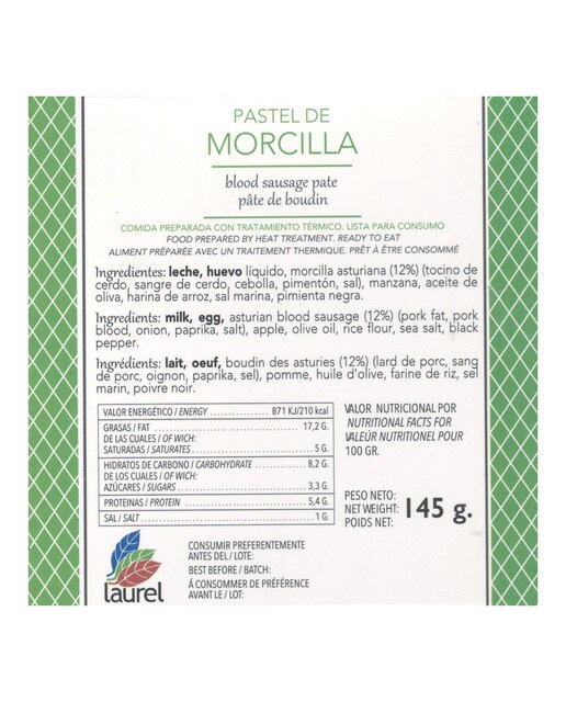 Pastel de morcilla Laurel 2
