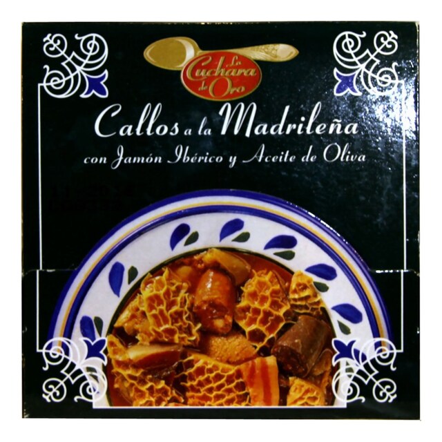 Callos a la madrileña con jamón ibérico y aceite de oliva Cuchara de Oro