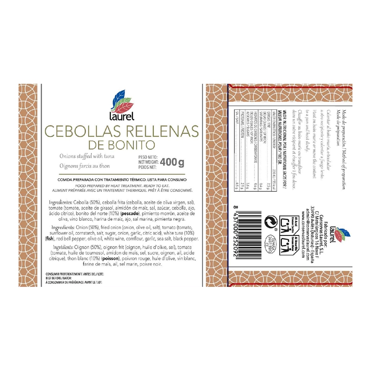 Cebollas rellenas de bonito Laurel 2