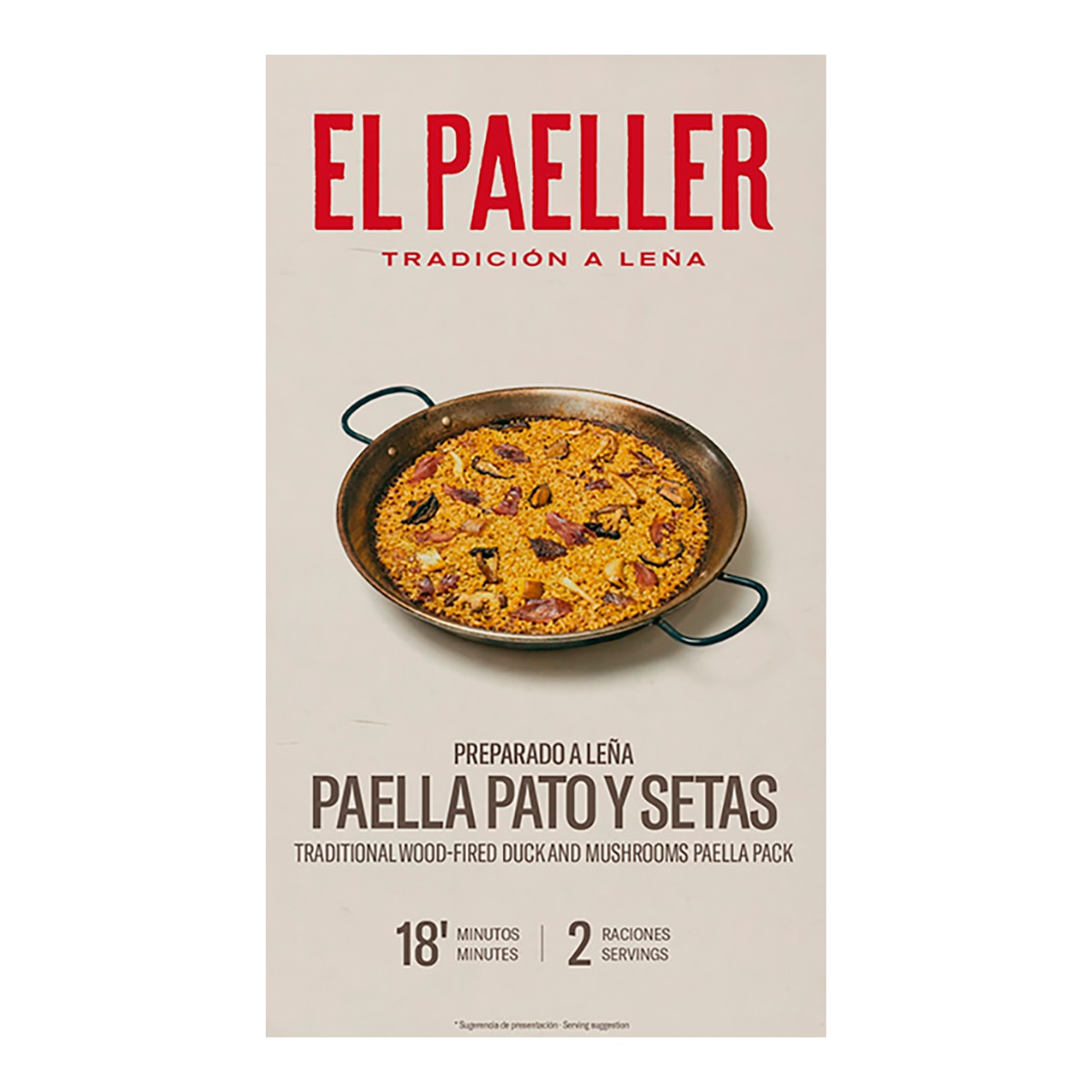 Imagen 0 de Paella de pato y setas a la leña El Paeller