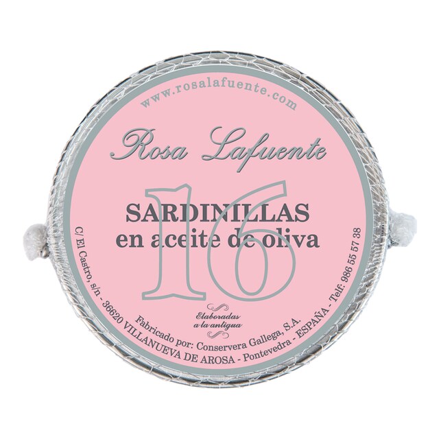 Imagen 0 de Sardinillas en aceite de oliva Rosa Lafuente 16 piezas