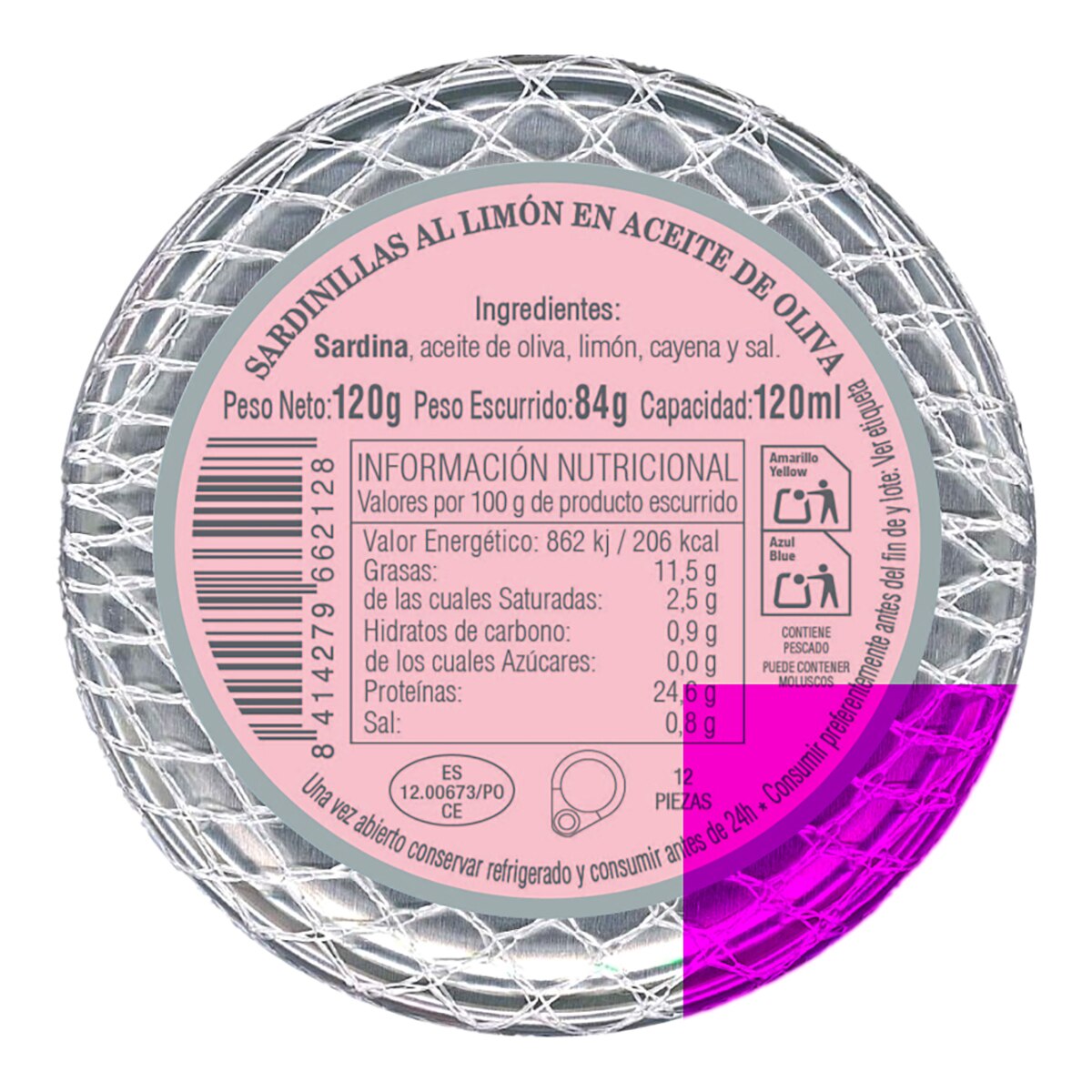 Sardinillas al limón en aceite de oliva Rosa Lafuente 12 piezas 2