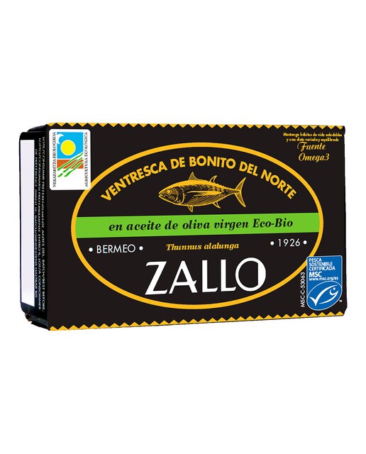 Imagen 0 de Ventresca de bonito del norte en aceite de oliva virgen Eco-Bio Zallo